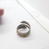 Ancient Roman Silver Double Serpent Ring circa 2nd Century Detecting Egyptian
