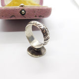 Georgian Sterling Silver Seal Stamp Signet Ring with Lion Intaglio Antique c1790