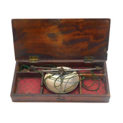 Victorian Boxed Set of Sterling Silver Pan Travelling Apothecary Scales Antique 1839 London