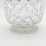 Hukin & Heath Sterling Silver Mounted Cut Glass Biscuit Barrel Antique 1942 Birmingham