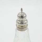 Georgian Sterling Silver & Cut Glass Sugar Caster John Wakefield c1810 London