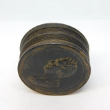 George III Bronze Charles J. Fox Medal Political Snuff Box Antique c1810