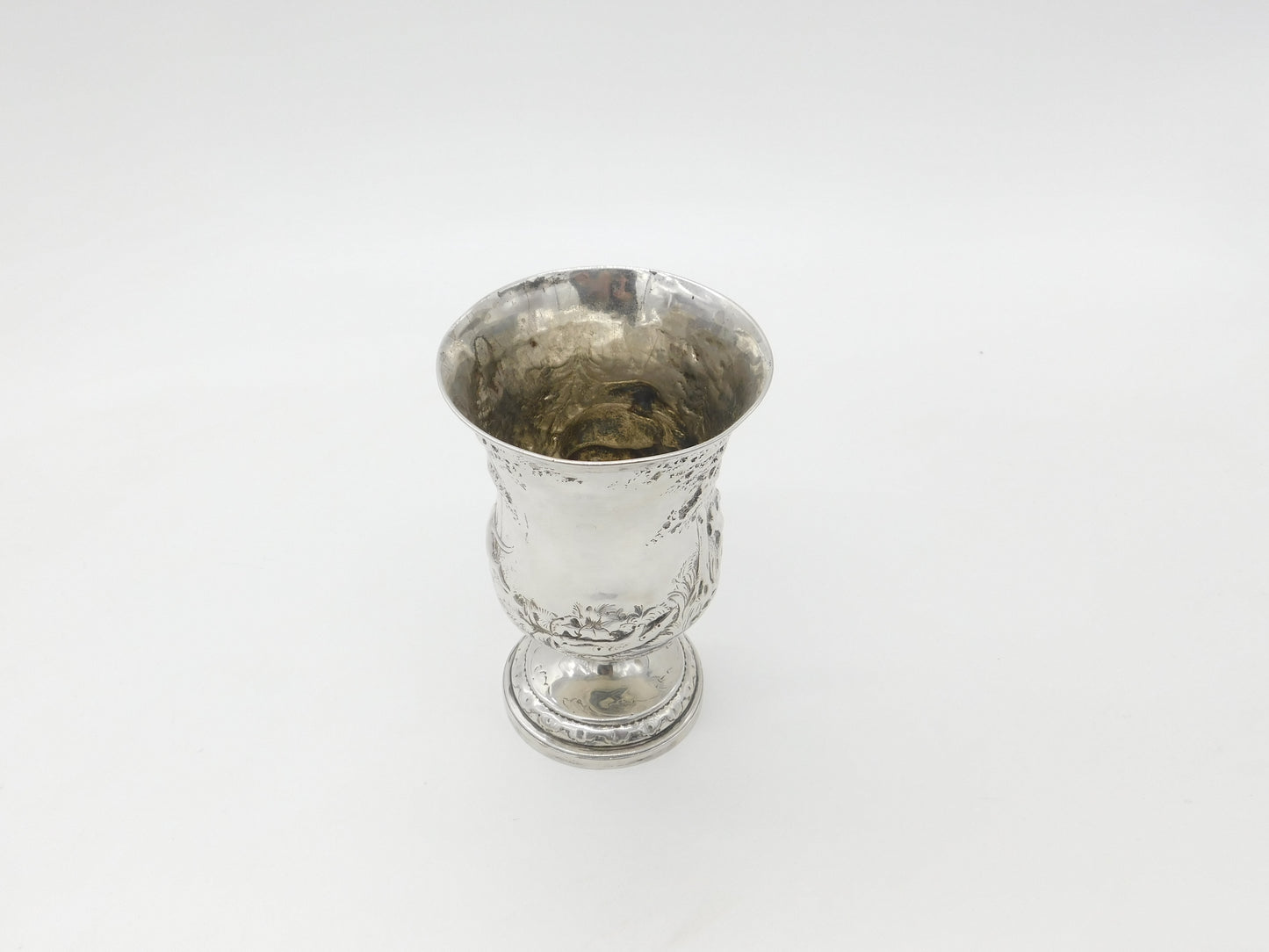 Georgian Sterling Silver Boar Hunt Pattern Goblet or Chalice 1809 London Antique