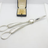 Victorian Sterling Silver Monogram Grape Scissors Antique 1873 Sheffield