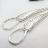 Victorian Sterling Silver Monogram Grape Scissors Antique 1873 Sheffield