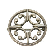 Ola M Gorie Scottish Sterling Silver Celtic Kilt Brooch Pin Vintage c1970