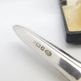 Victorian Sterling Silver Monogram Grape Scissors Antique 1873 Sheffield