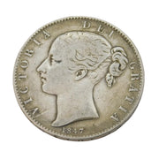 Queen Victoria Silver Young Head Crown Coin 1847 Antique Fair/Fine Condition