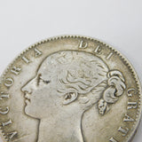 Queen Victoria Silver Young Head Crown Coin 1847 Antique Fair/Fine Condition