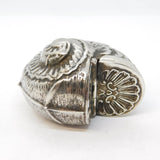 Victorian Silver Plated Novelty Nautilus Shell Snuff Box Antique c1880