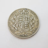 Queen Victoria Silver Young Head Crown Coin 1847 Antique Fair/Fine Condition