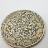 Queen Victoria Silver Young Head Crown Coin 1847 Antique Fair/Fine Condition