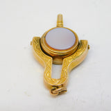 Victorian 14ct Gold, Bloodstone & Sardonyx Spinner Watch Key Fob Antique c1890