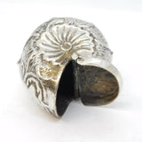 Victorian Silver Plated Novelty Nautilus Shell Snuff Box Antique c1880