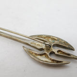 Carrick Jewellery Scottish Sterling Silver Axe Form Kilt Brooch Vintage 1987