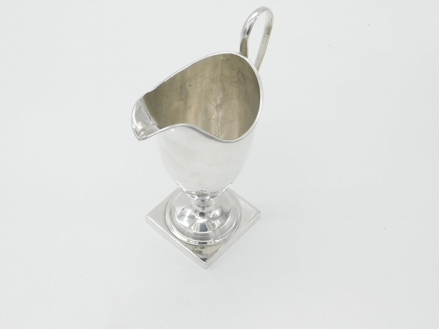 Georgian Sterling Silver Helmet Cream Jug 1786 London Antique George Burrows