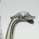 George II Sterling Silver Swan Spout Coffee Pot Antique 1749 London T. Whipham