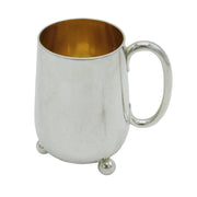 Victorian Sterling Silver Modernist Christening Mug Antique 1873 London