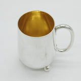 Victorian Sterling Silver Modernist Christening Mug Antique 1873 London