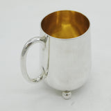 Victorian Sterling Silver Modernist Christening Mug Antique 1873 London