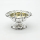 Georgian Sterling Silver Floral Edge Crested Sweet Treat Dish 1830 London