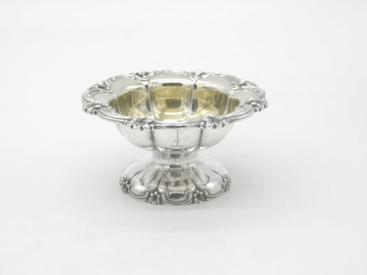 Georgian Sterling Silver Floral Edge Crested Sweet Treat Dish 1830 London