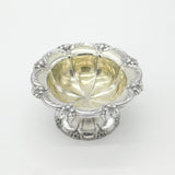 Georgian Sterling Silver Floral Edge Crested Sweet Treat Dish 1830 London
