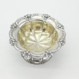 Georgian Sterling Silver Floral Edge Crested Sweet Treat Dish 1830 London