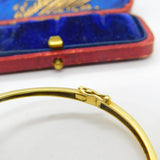 Victorian 18ct Gold, Sapphire & Diamond Serpent Snake Bangle Bracelet c1890