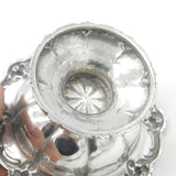 Georgian Sterling Silver Floral Edge Crested Sweet Treat Dish 1830 London