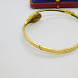 Victorian 18ct Gold, Sapphire & Diamond Serpent Snake Bangle Bracelet c1890