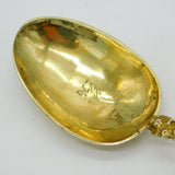 18th Century Channel Islands Sterling Silver Gilt Apostle Spoon Antique 1796 Guernsey