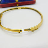 Victorian 18ct Gold, Sapphire & Diamond Serpent Snake Bangle Bracelet c1890