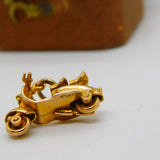 9ct Yellow Gold Vespa Motorbike Charm or Pendant Vintage 1954 Birmingham