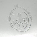 Georgian Sterling Silver Heraldic Crest Salver Dish 1794 London Bateman
