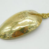18th Century Channel Islands Sterling Silver Gilt Apostle Spoon Antique 1796 Guernsey
