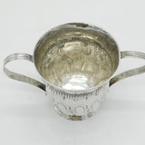 George III Sterling Silver Floral Two-Handled Loving Cup Antique 1771 London