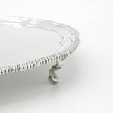 Georgian Sterling Silver Heraldic Crest Salver Dish 1794 London Bateman