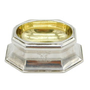 George II Sterling Silver Crested Trencher Salt Antique 1739 London Edward Wood