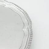 Georgian Sterling Silver Heraldic Crest Salver Dish 1794 London Bateman