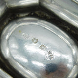 George II Sterling Silver Crested Trencher Salt Antique 1739 London Edward Wood