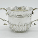 Queen Anne Britannia Standard Silver Fluted Porringer Antique 1704 London