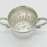 Queen Anne Britannia Standard Silver Fluted Porringer Antique 1704 London