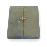 Boxed Sterling Silver Gilt Watercolour Portrait with Photo 1900 London Antique