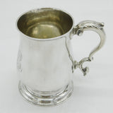 George III Sterling Silver Baluster Tankard Antique 1771 London John King