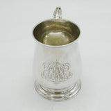 George III Sterling Silver Baluster Tankard Antique 1771 London John King