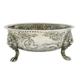 Edwardian Sterling Silver Countryside Pattern Bowl Antique 1907 London