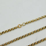 Victorian 9ct Yellow Gold Long Guard Muff Chain Necklace Antique c1860 160cm