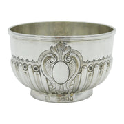 George III Sterling Silver Floral Pattern Bowl Antique 1804 London