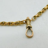 Victorian 9ct Yellow Gold Long Guard Muff Chain Necklace Antique c1860 160cm
